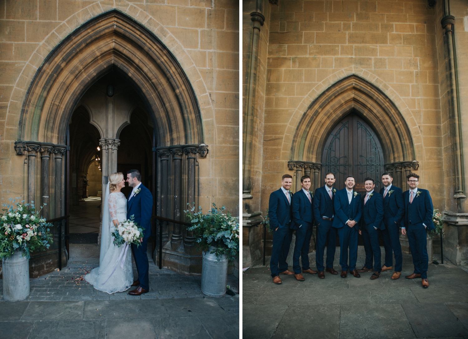 best wedding photographer Arundel cathedral formal groups groomsmen bride groom