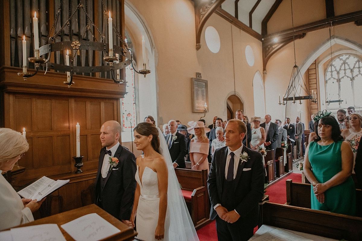 bride groom church essex aisle I do braxted park