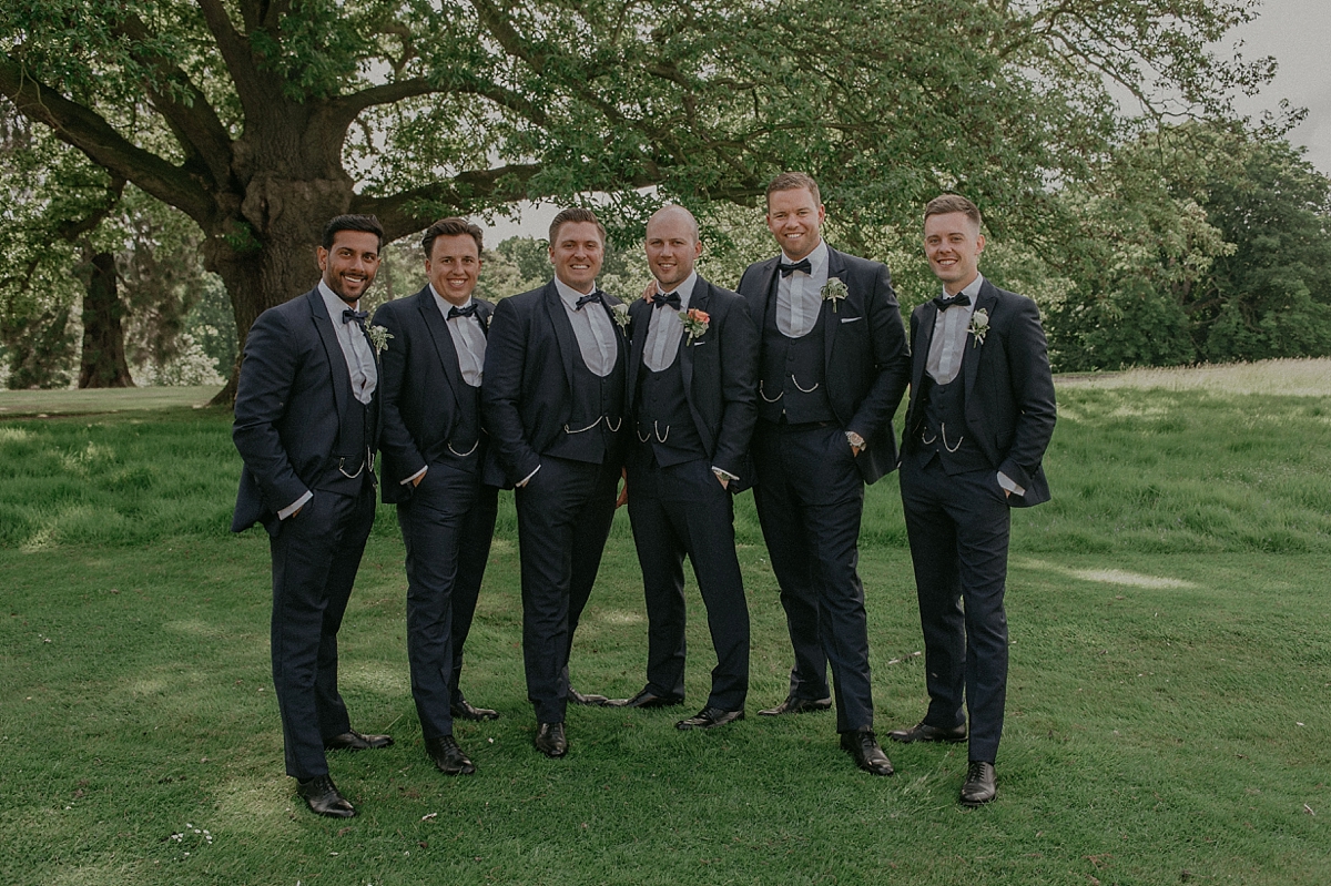 formal group shot groomsmen braxted park wedding essex photography