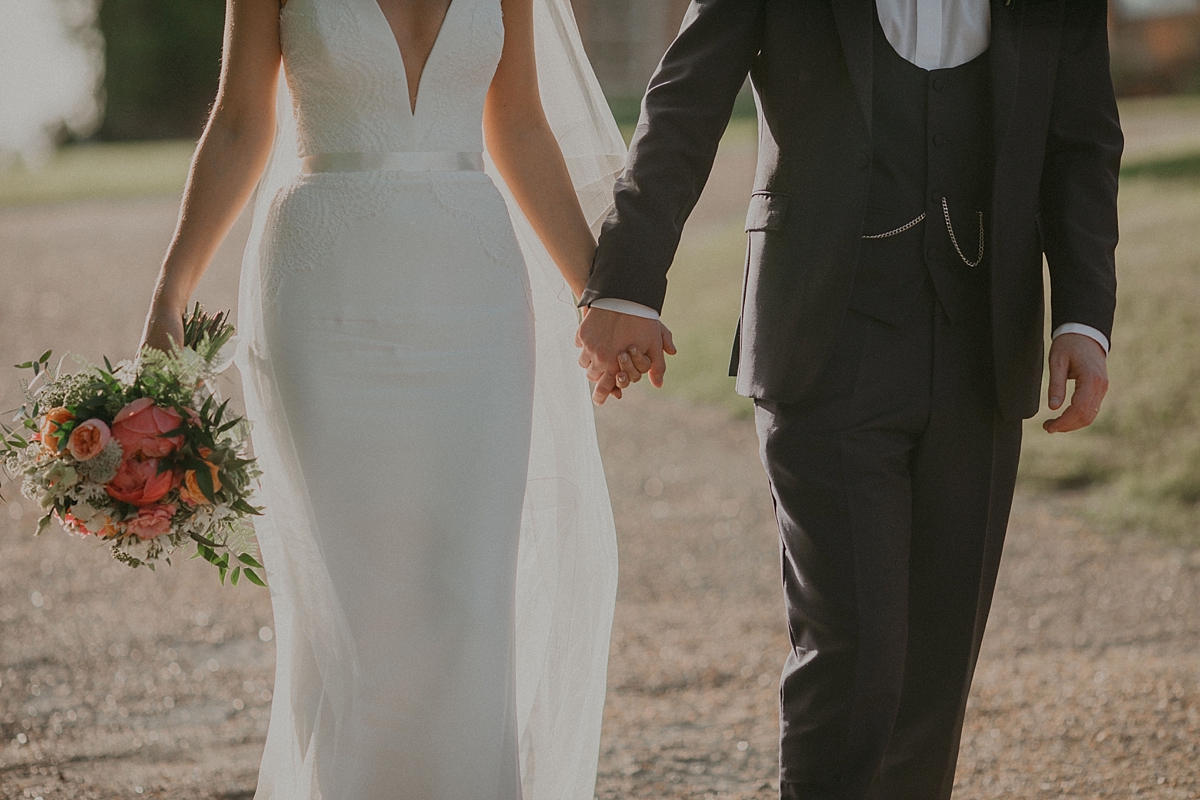 sunflare golden hour braxted park essex bride groom couple portrait photography