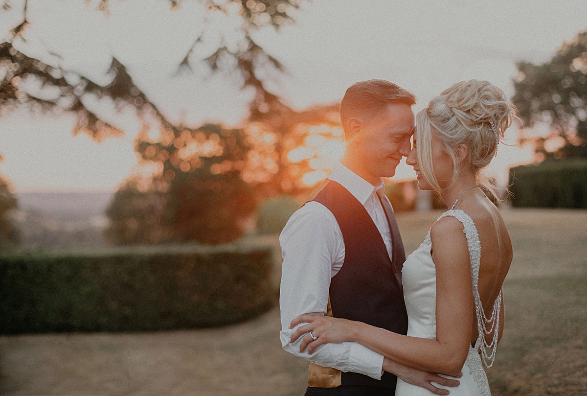 hedsor house wedding photography bride groom sunset golden hour portraits