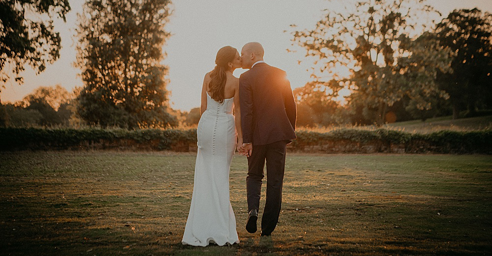sunset wedding photography luxury couple bride groom golden hour
