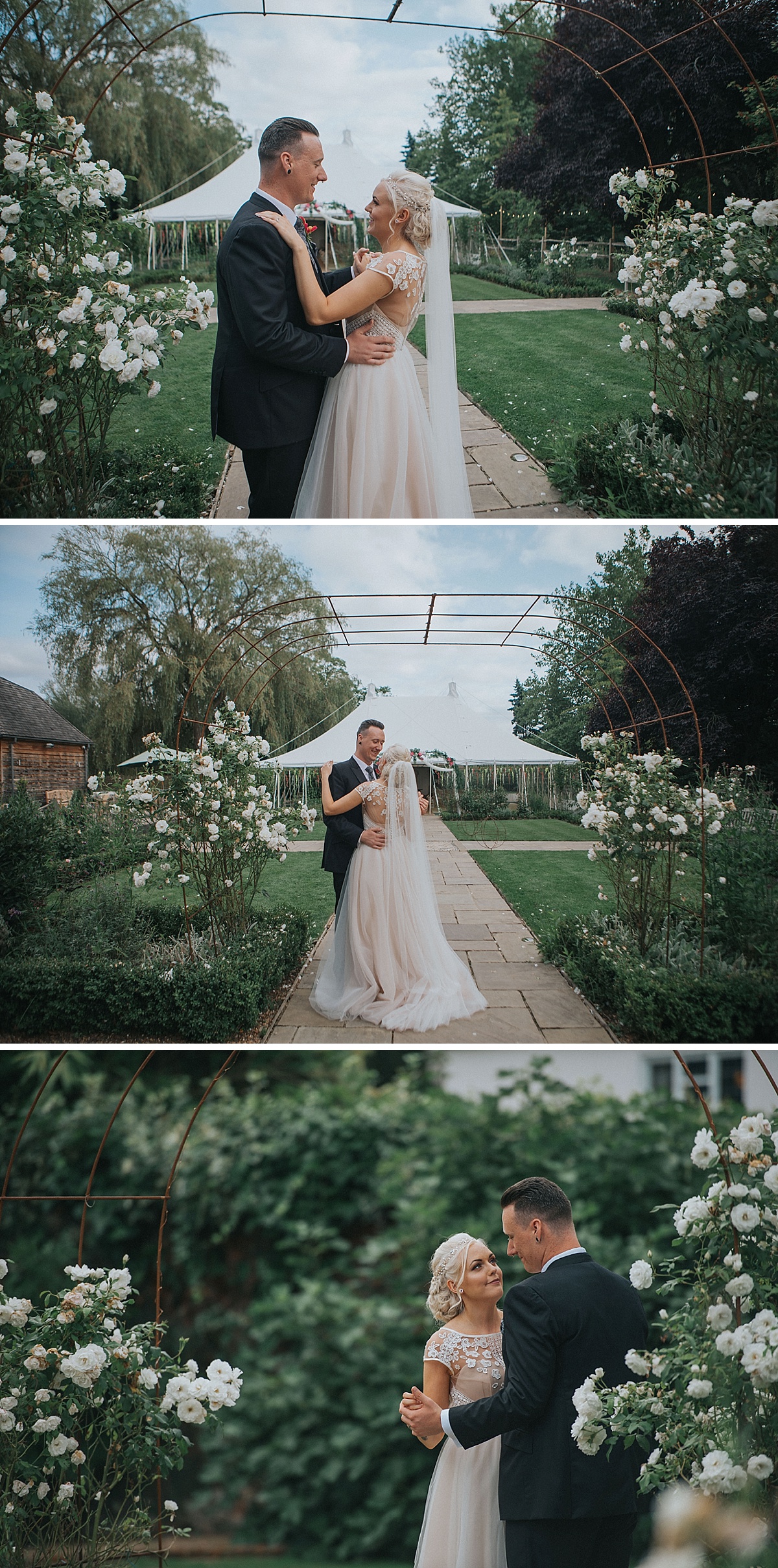 Houchins walled garden wedding ceremony