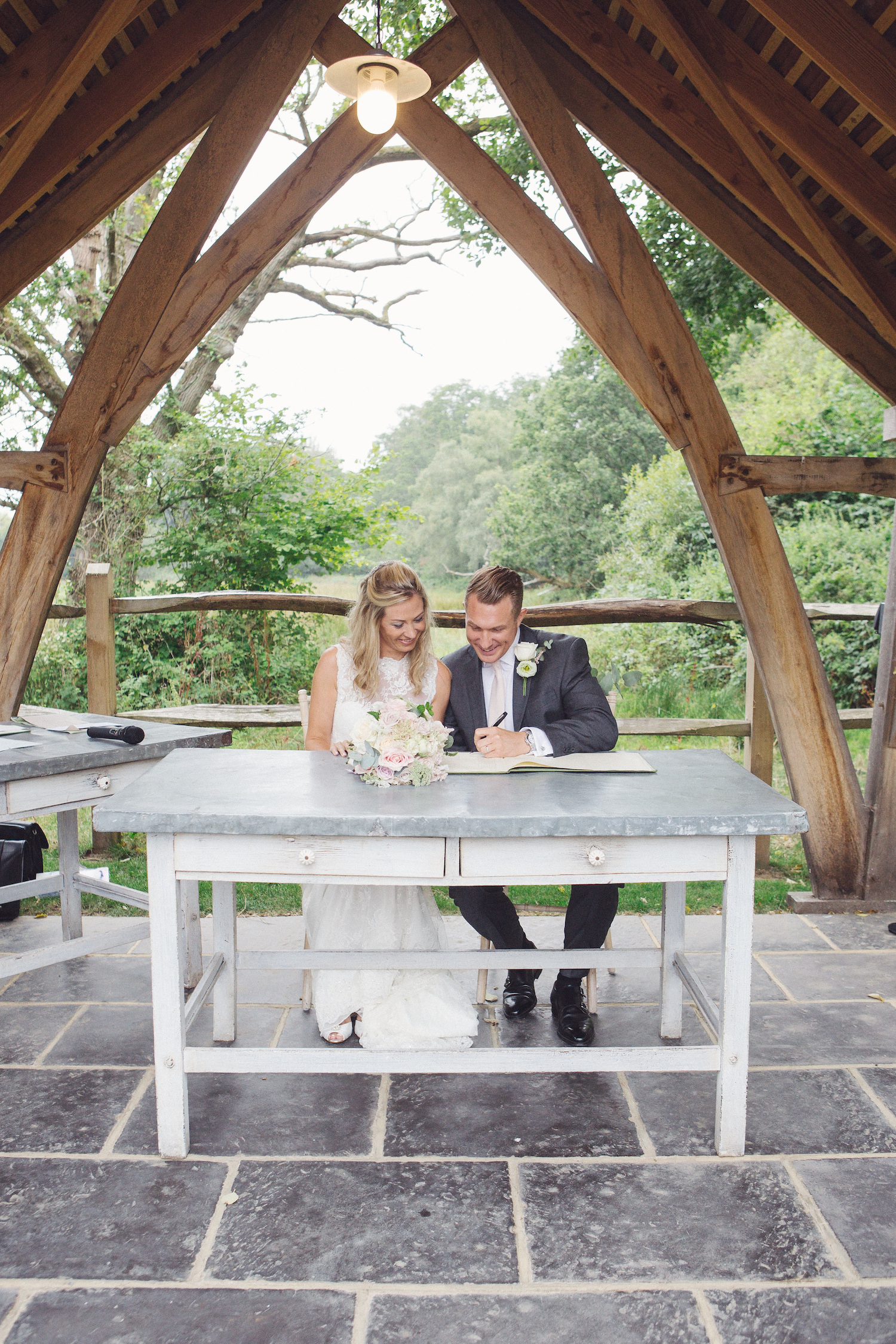 Millbridge Court outdoor wedding ceremony venue