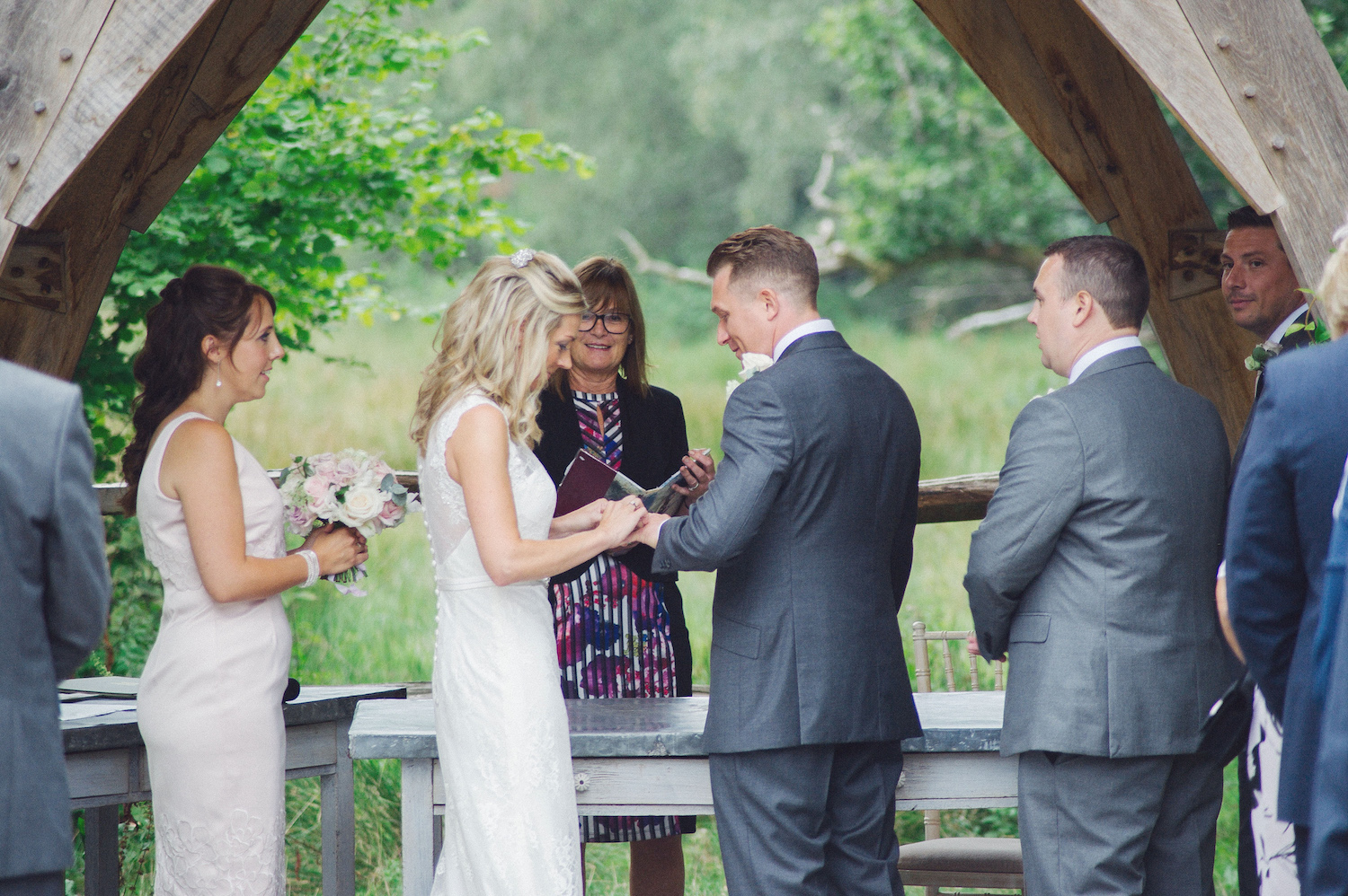 Millbridge Court outdoor wedding ceremony venue