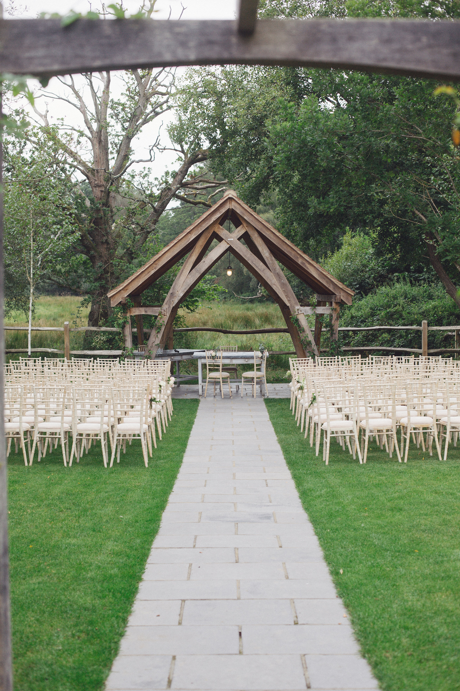 Millbridge Court outdoor wedding ceremony venue