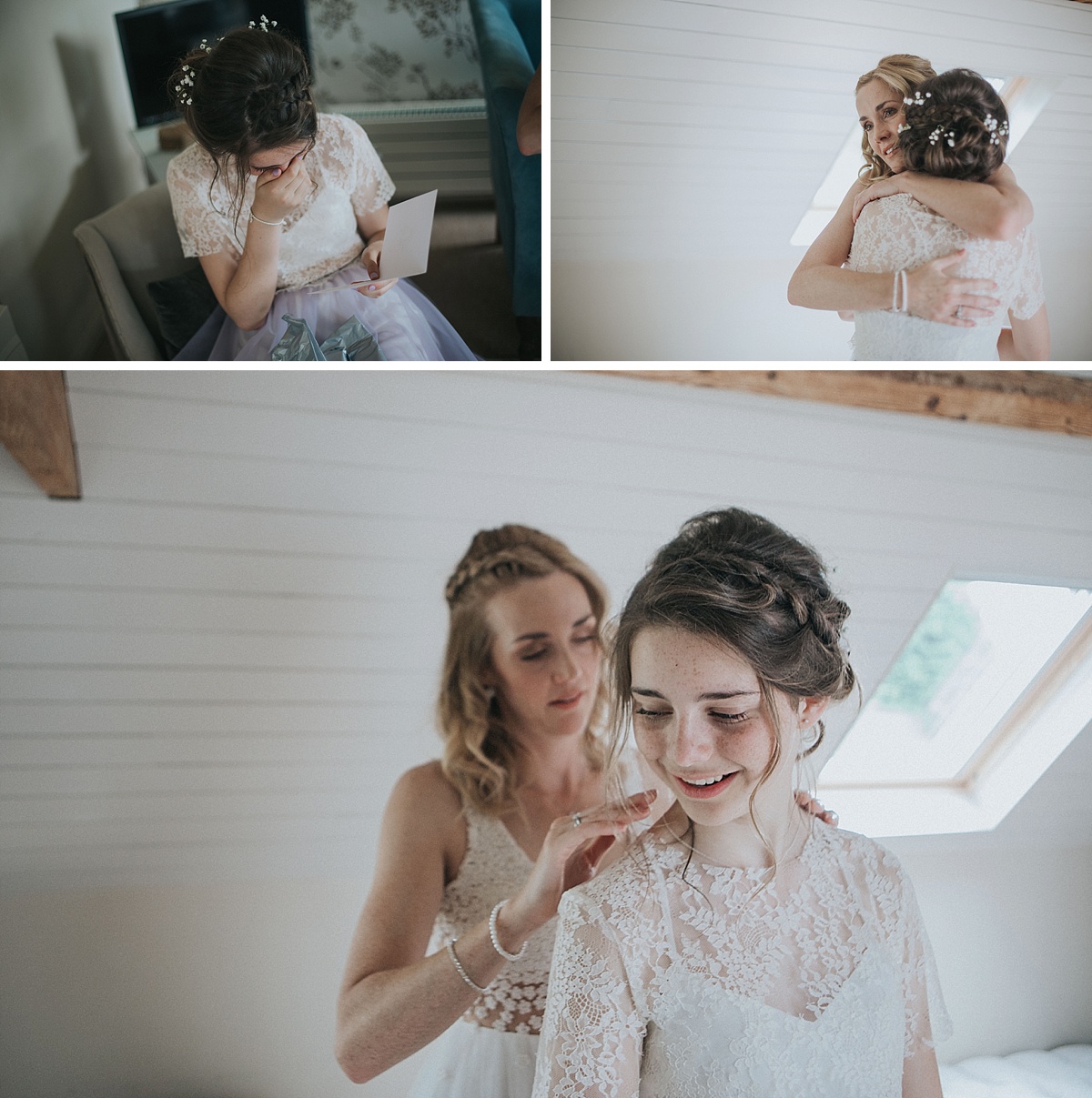 South Farm wedding photography couple poses bride and groom bridesmaid getting ready