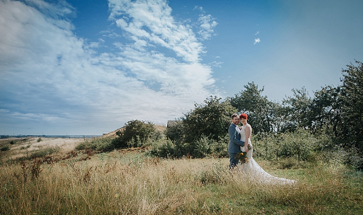 elmley nature reserve wedding photography bride groom landscape
