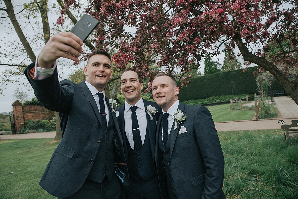 gaynes park wedding photography essex venue groomsmen