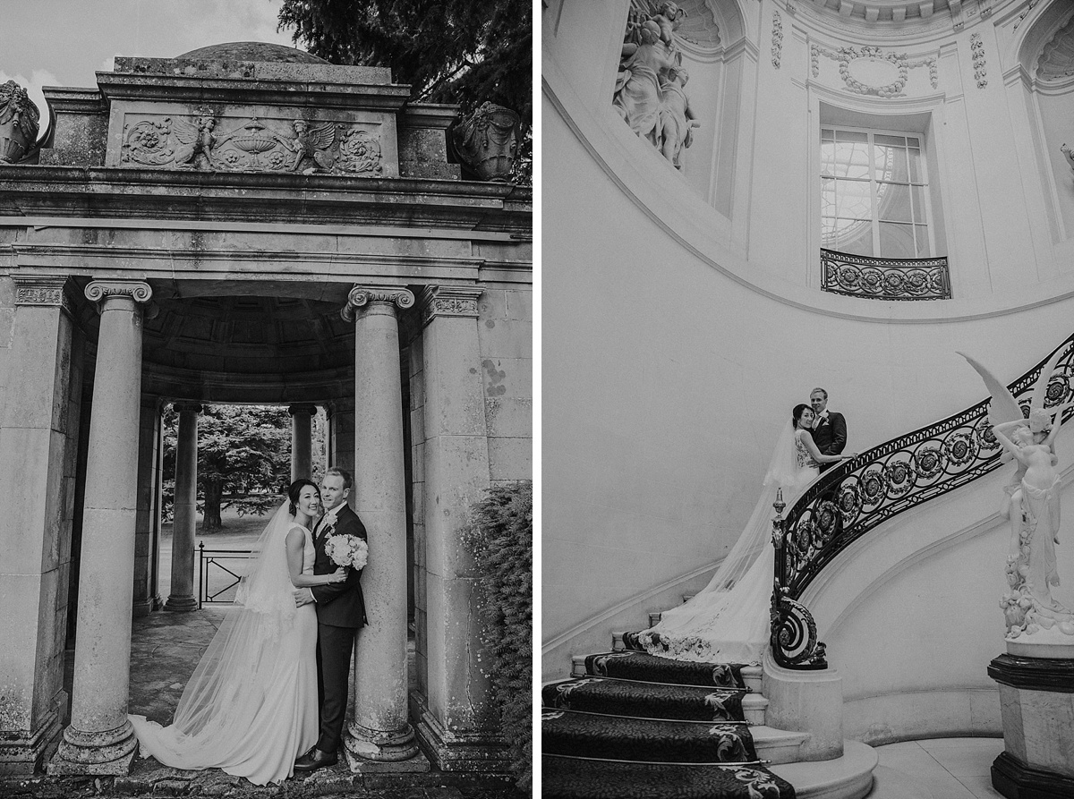 luton hoo bedfordshire wedding bride groom