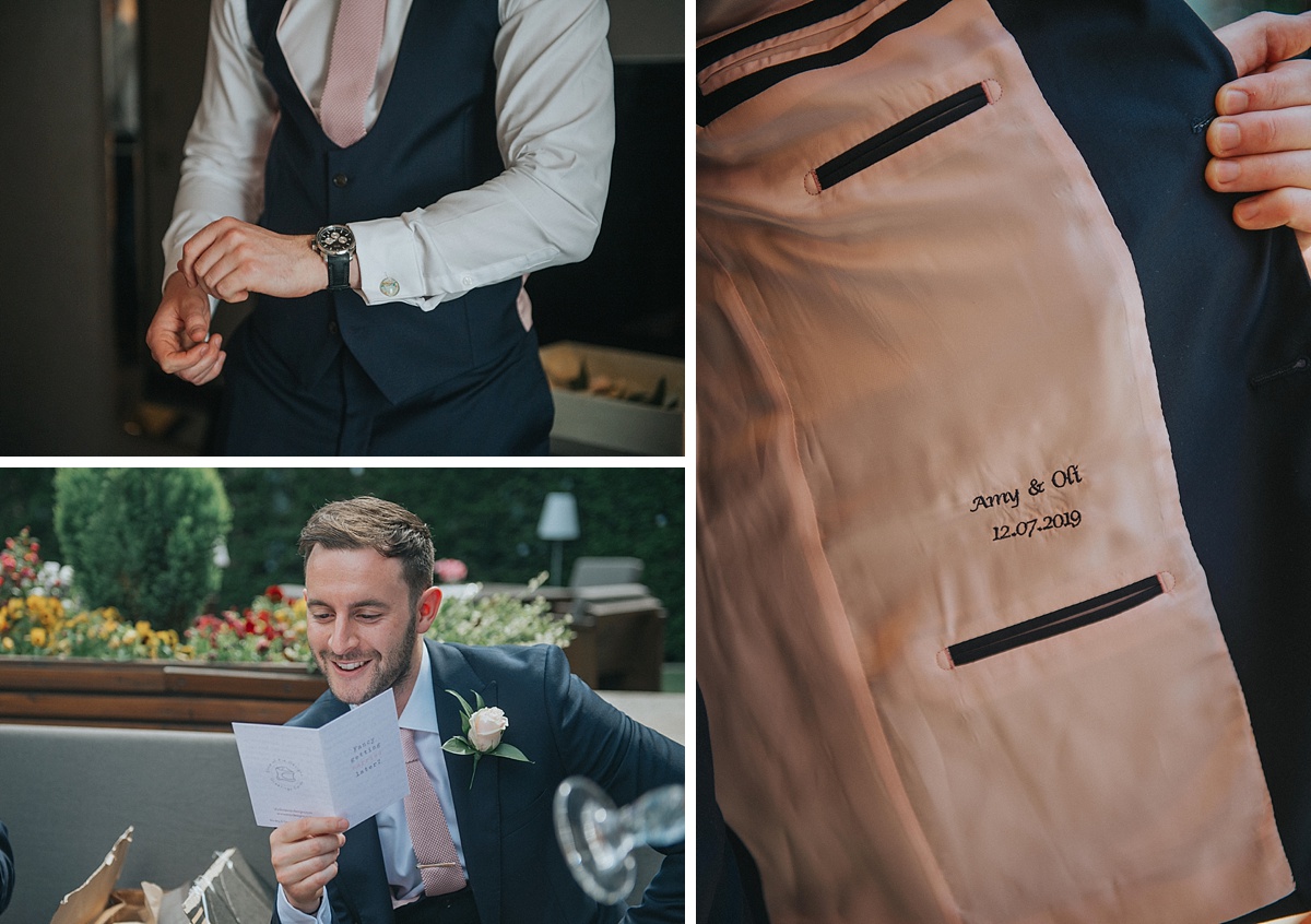 groom getting ready syon park