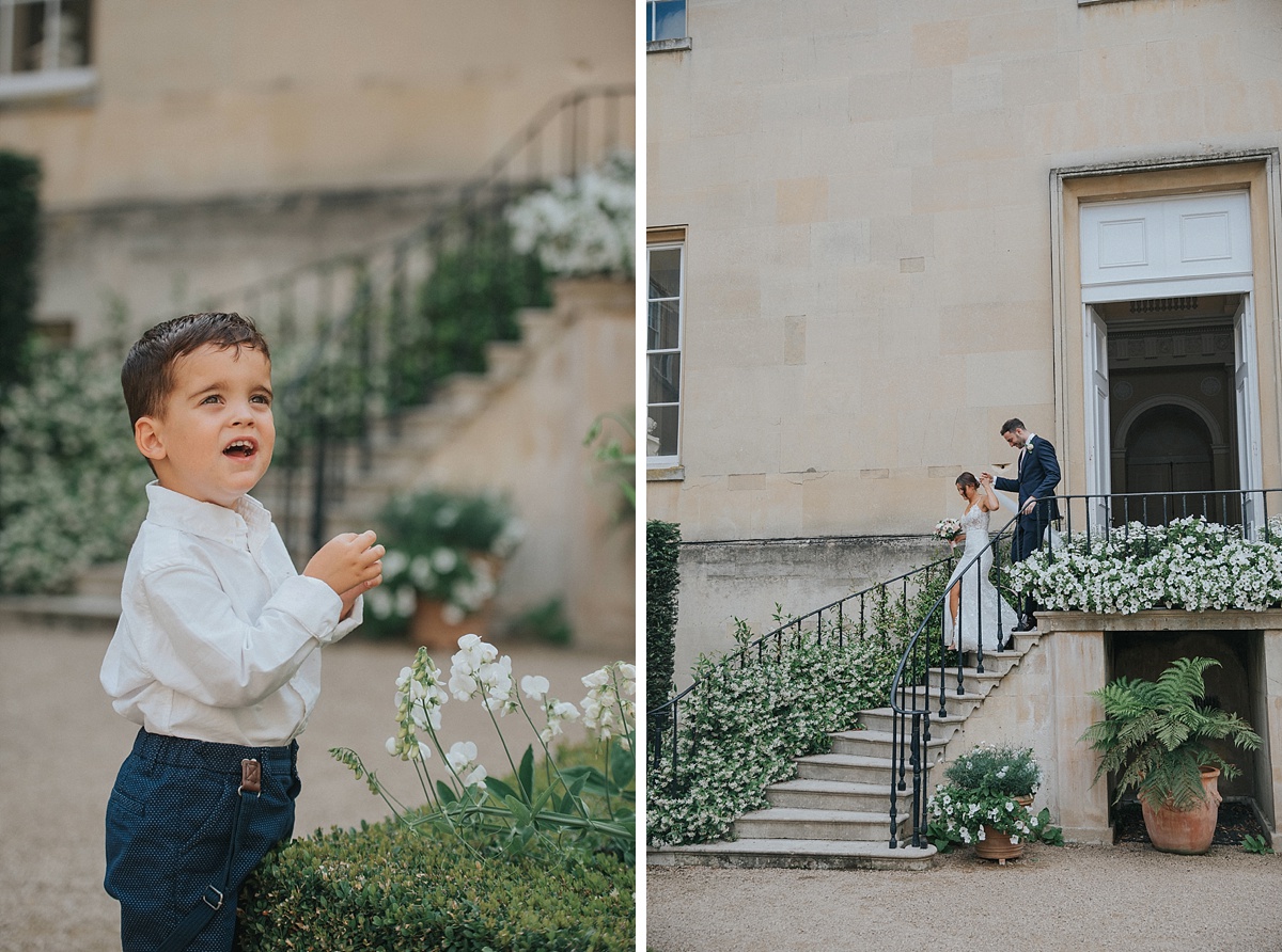 syon park walled garden wedding entrance
