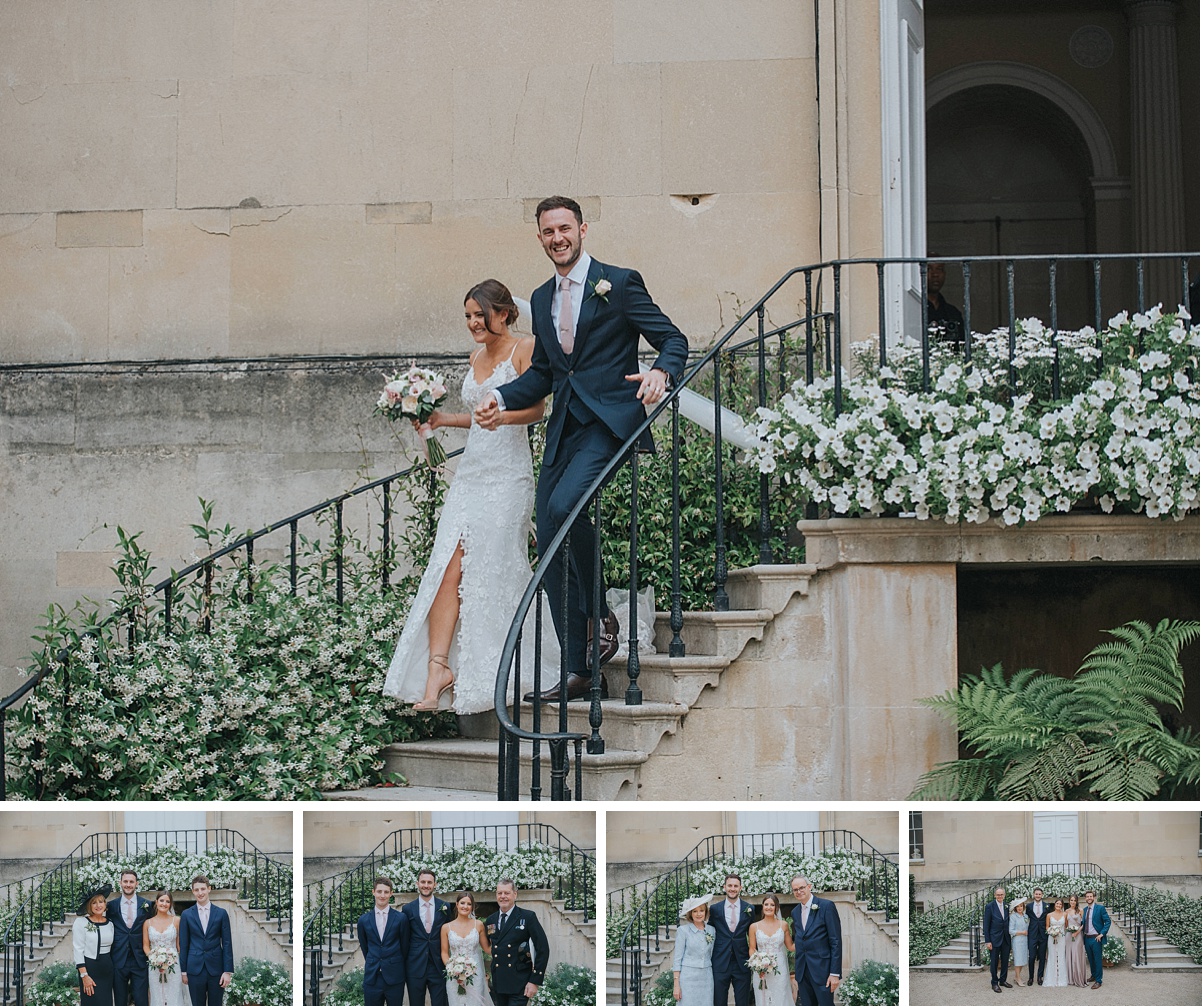 syon park walled garden wedding entrance fromal groups
