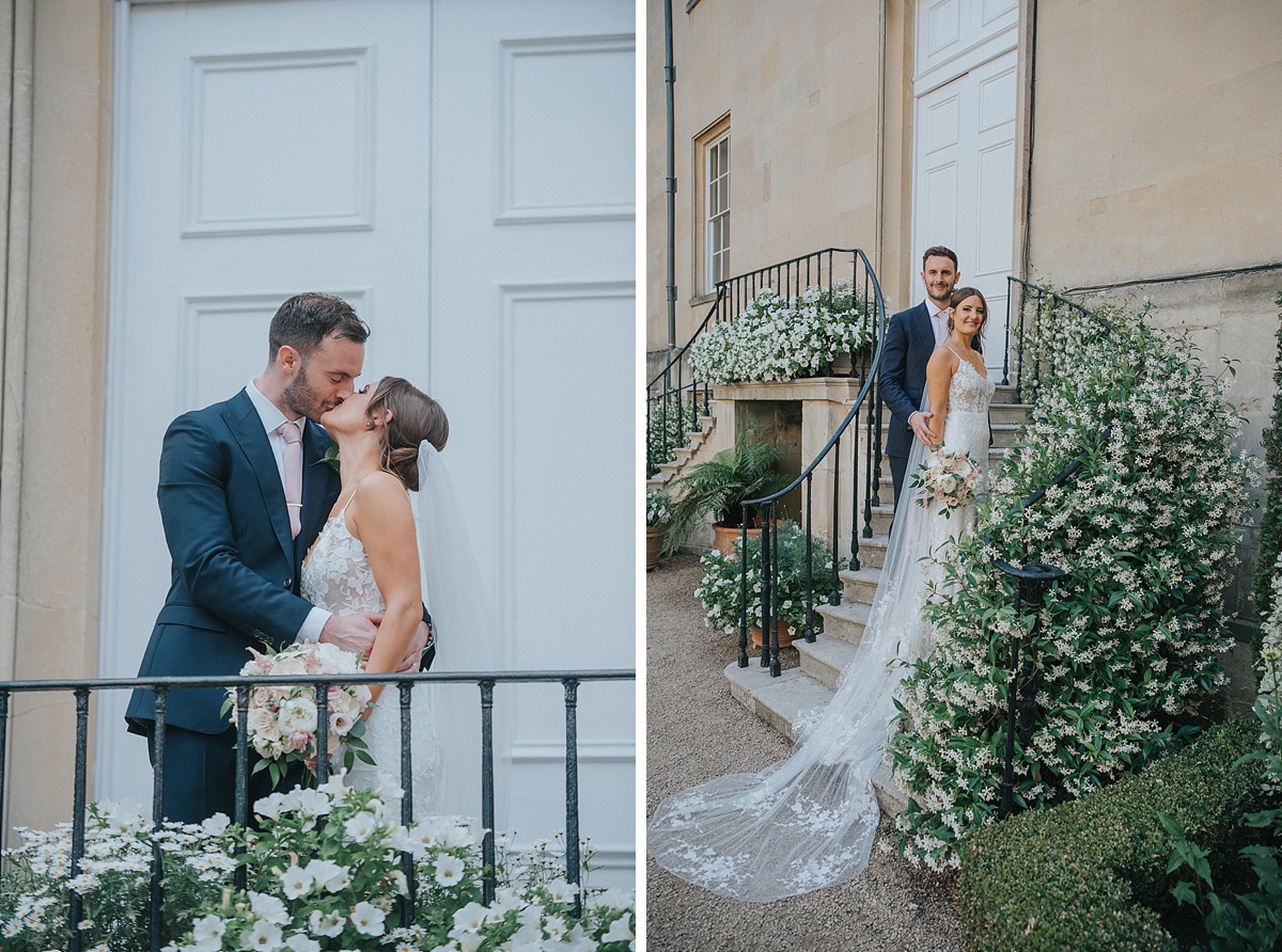 syon park walled garden bride groom portraits
