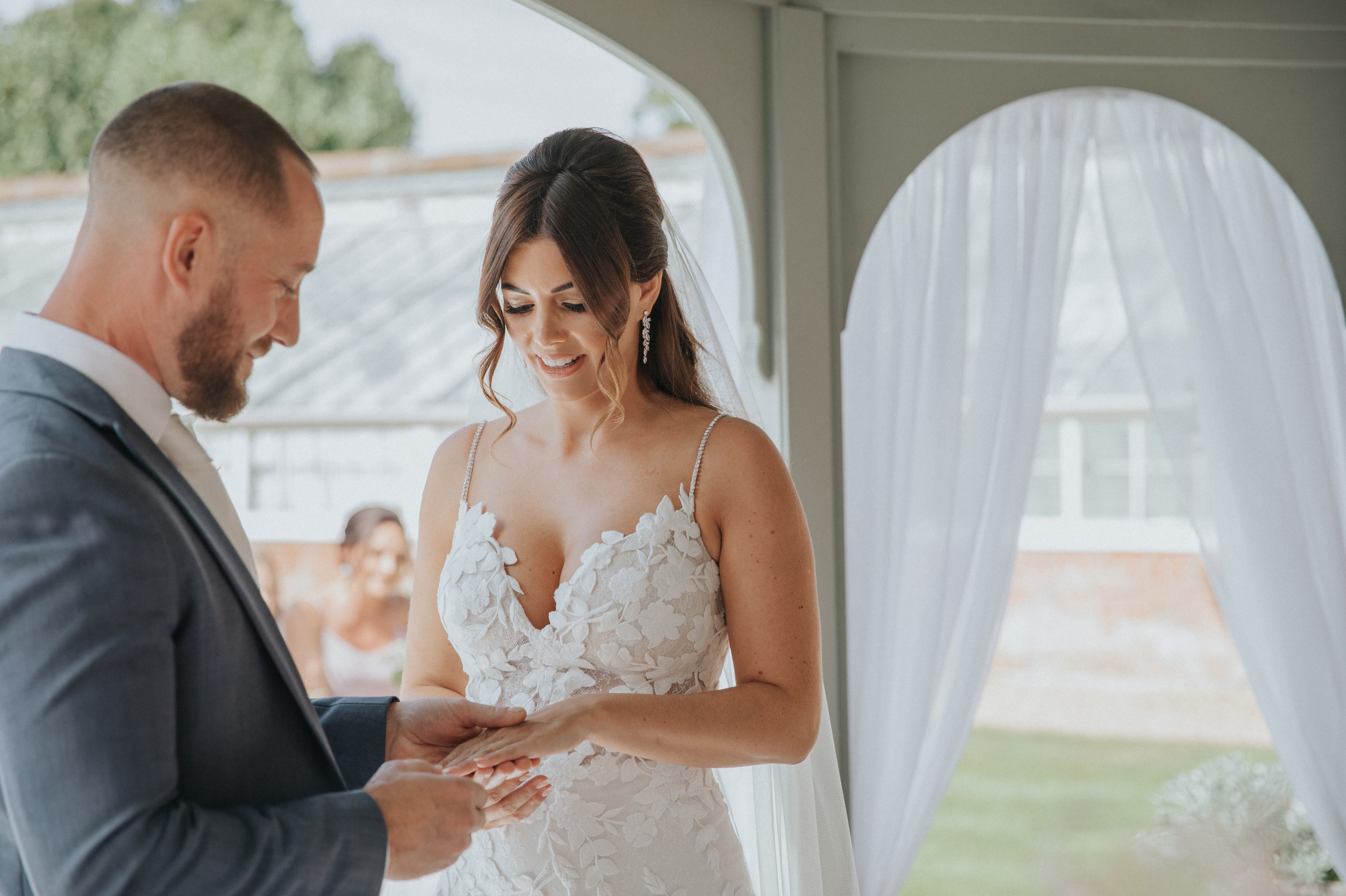 outdoor wedding ceremony country house wedding