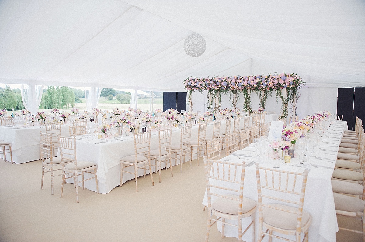 marquee wedding at home