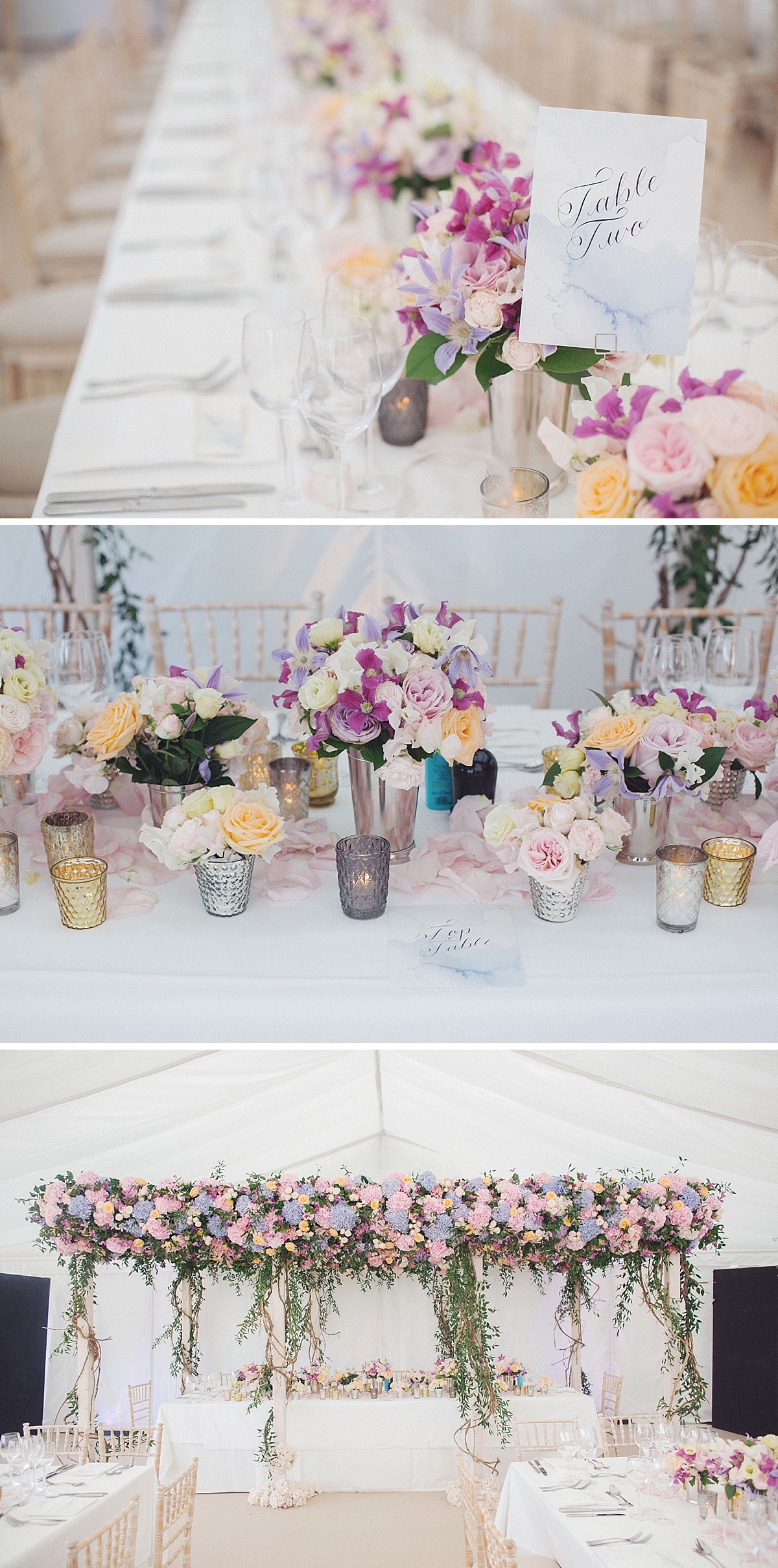 marquee wedding at home