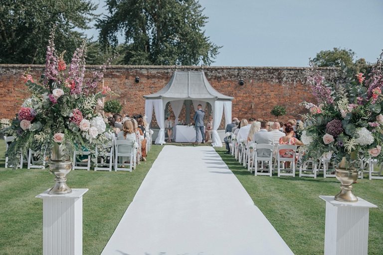 outdoor wedding ceremony