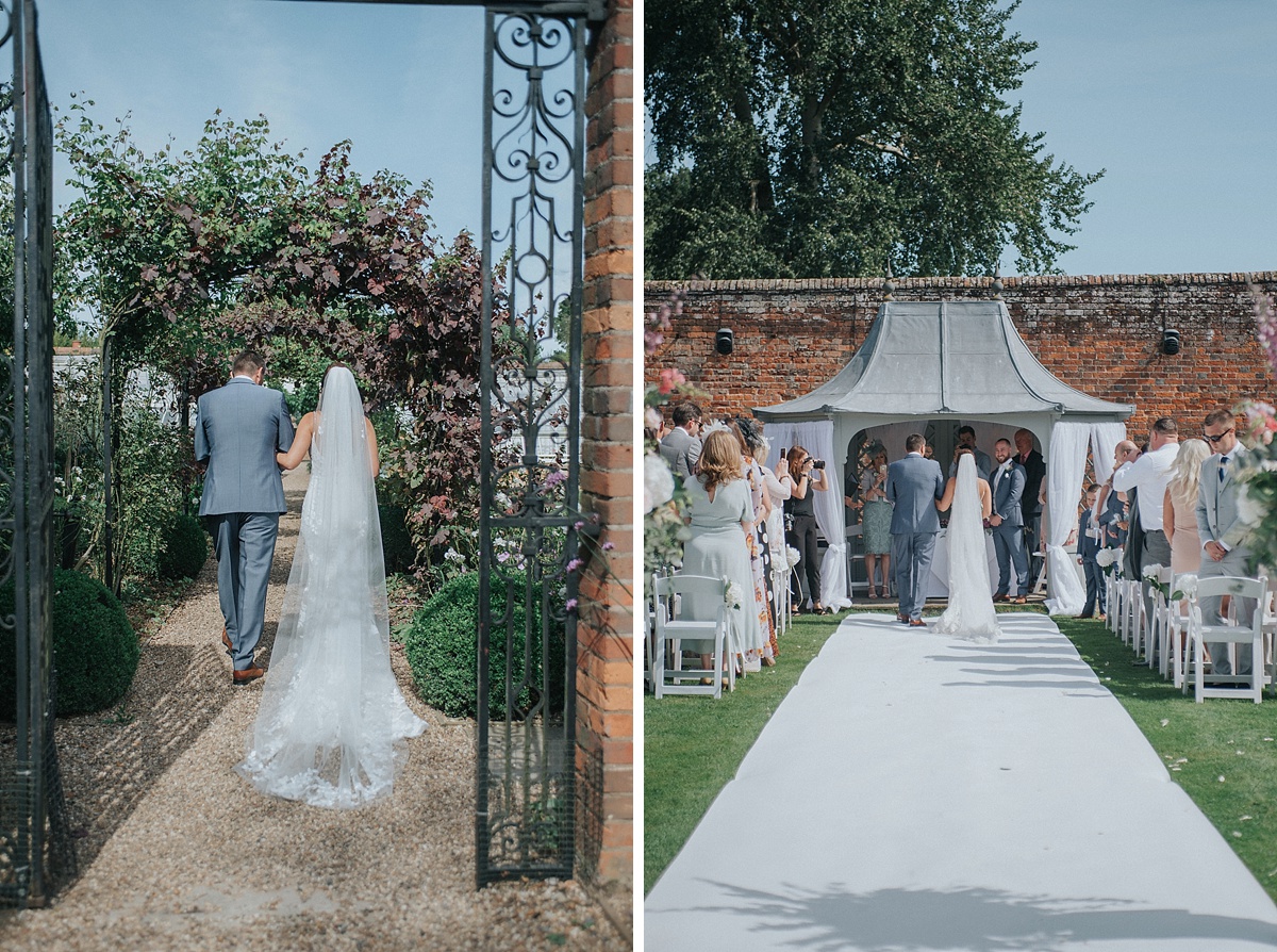 outdoor wedding ceremony braxted park