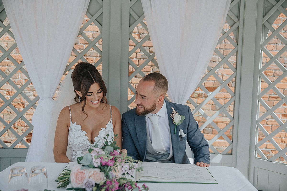 outdoor wedding ceremony