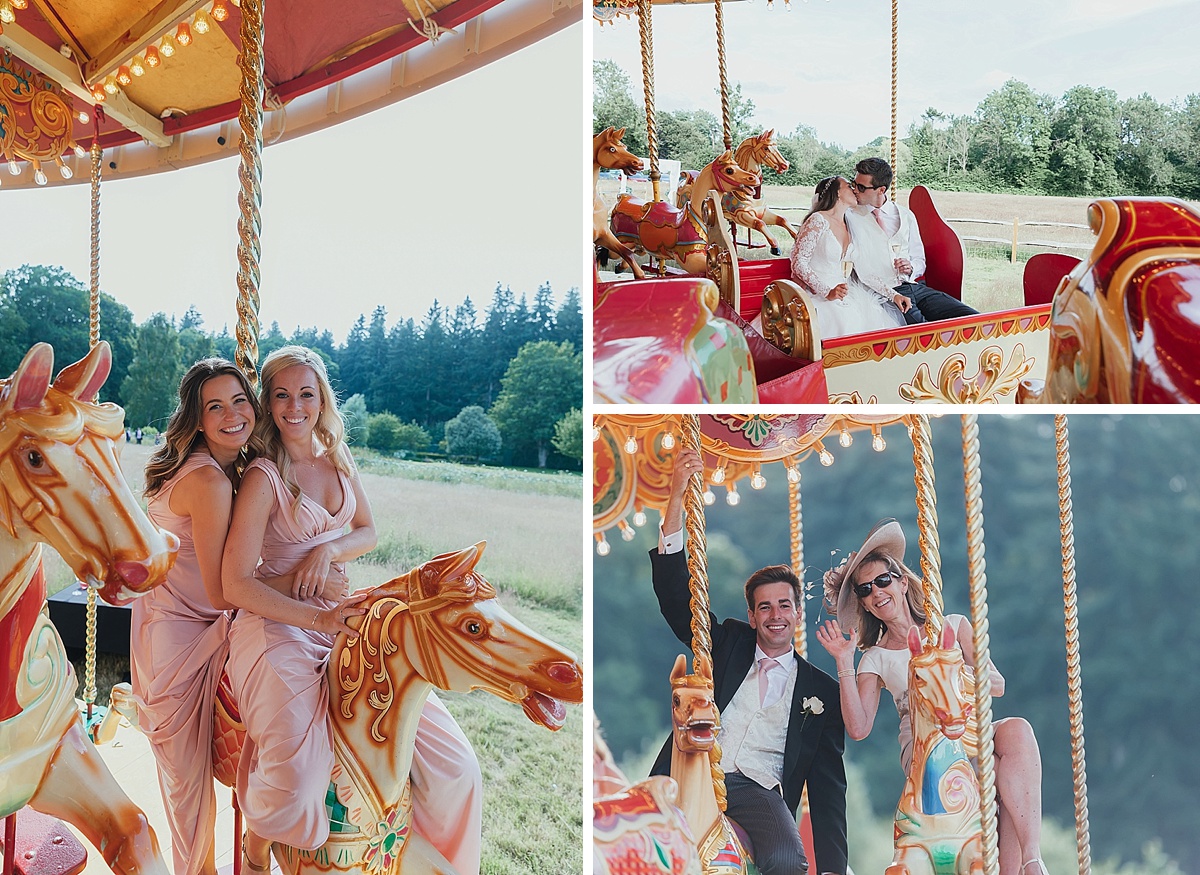 fairground carousel wedding