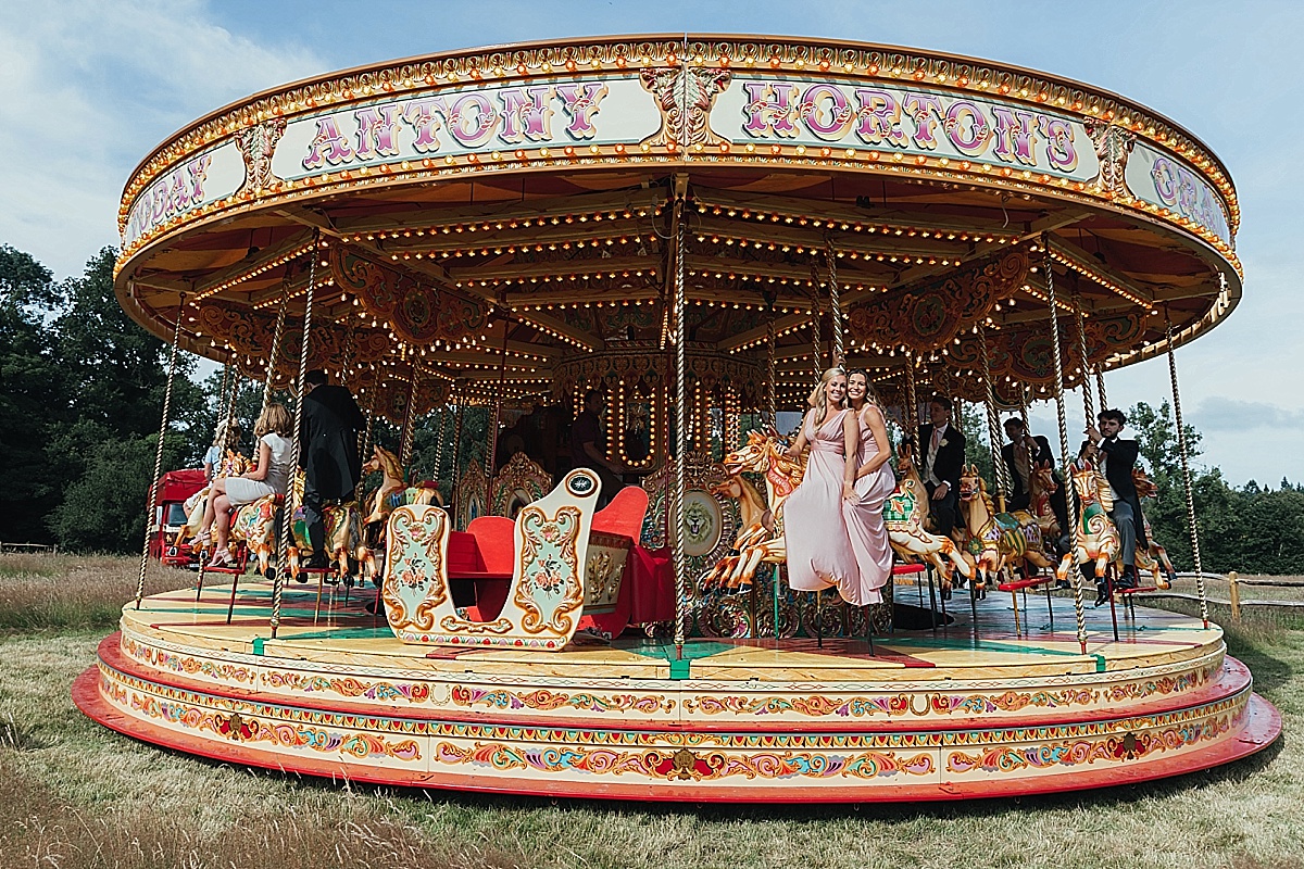Fairground carousel wedding