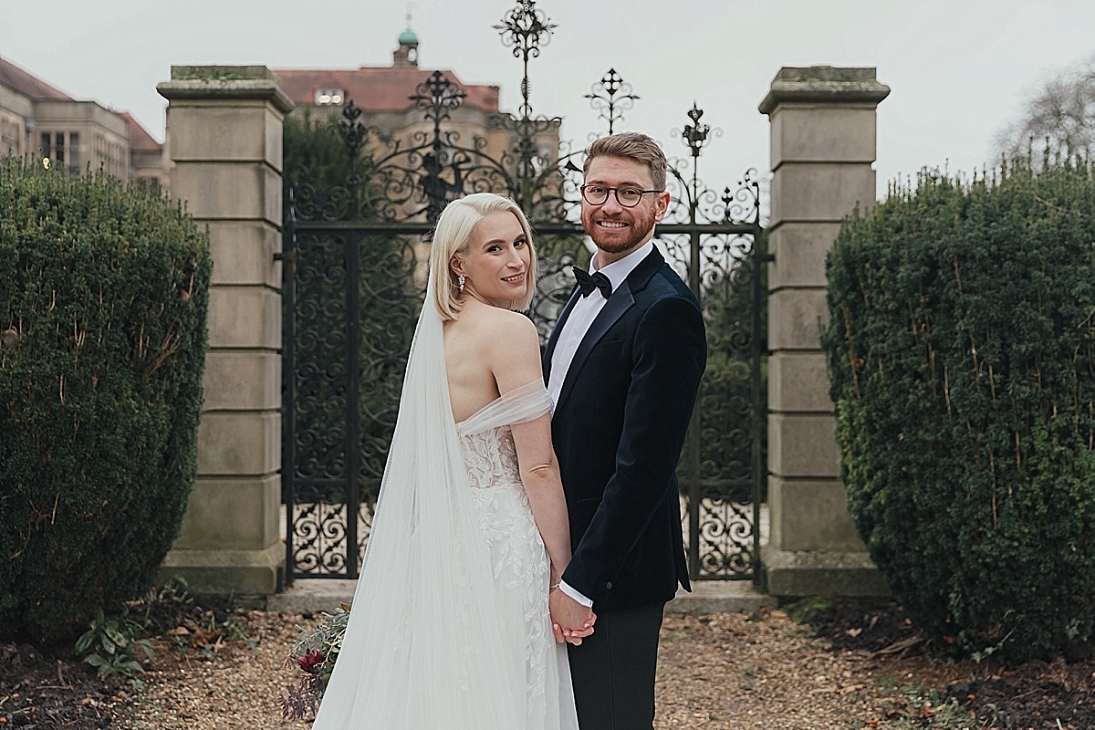 Fanhams Hall winter wedding