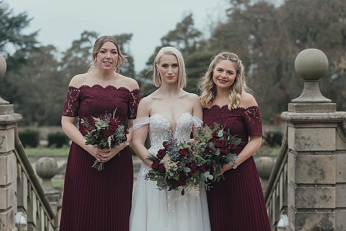 Fanhams Hall winter wedding