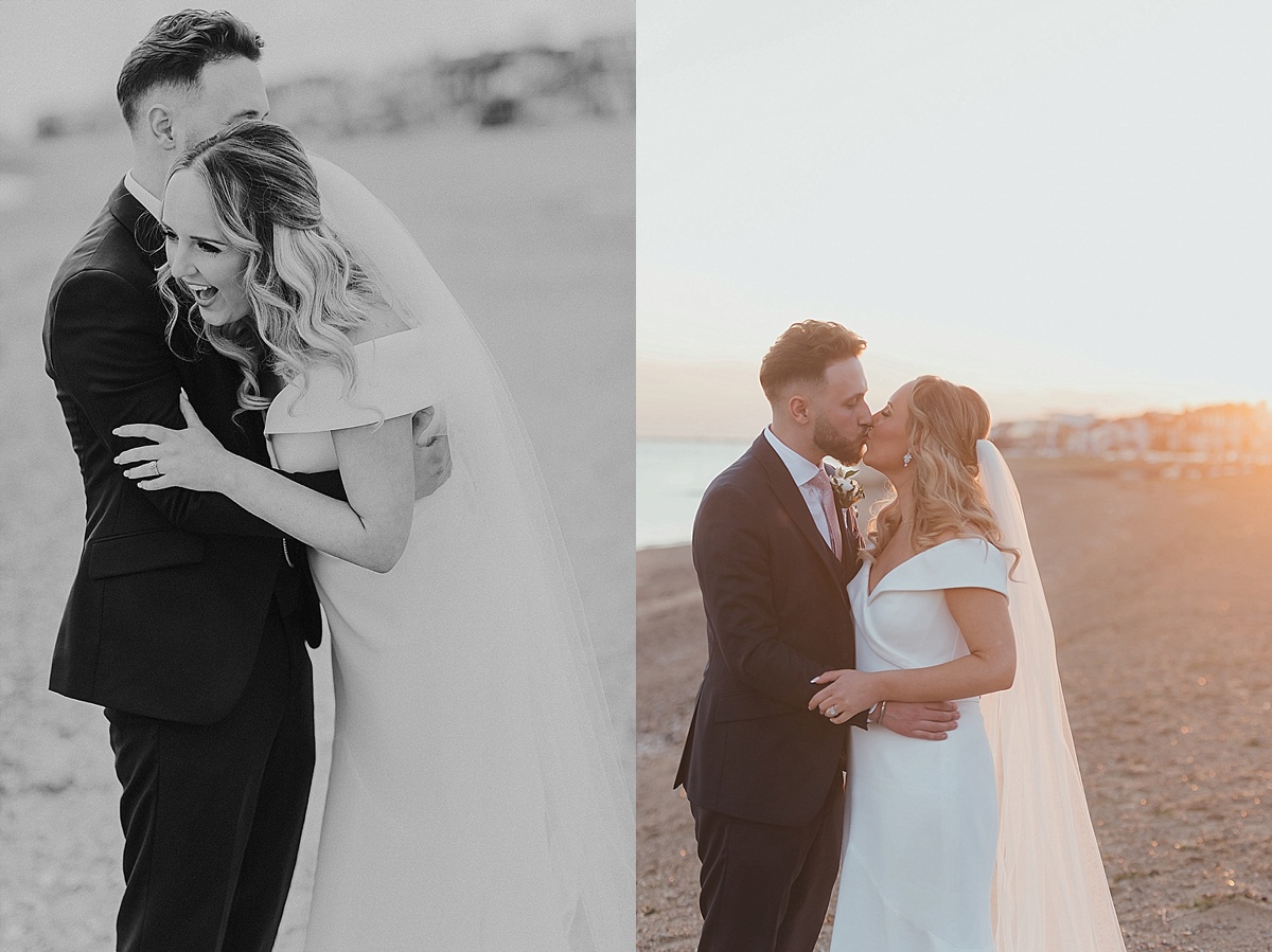 Roslin Beach wedding photography