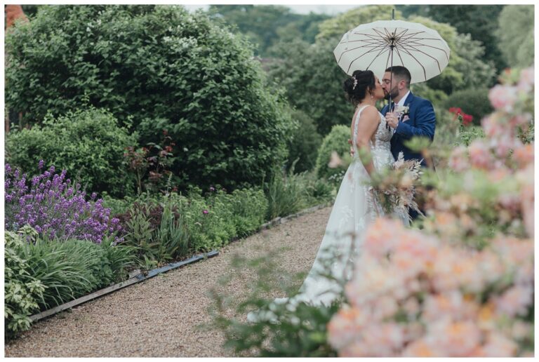 Rain at a Gaynes Park wedding