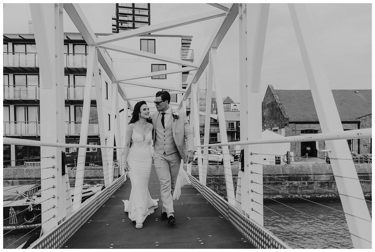 Trinity Buoy wharf wedding photographer