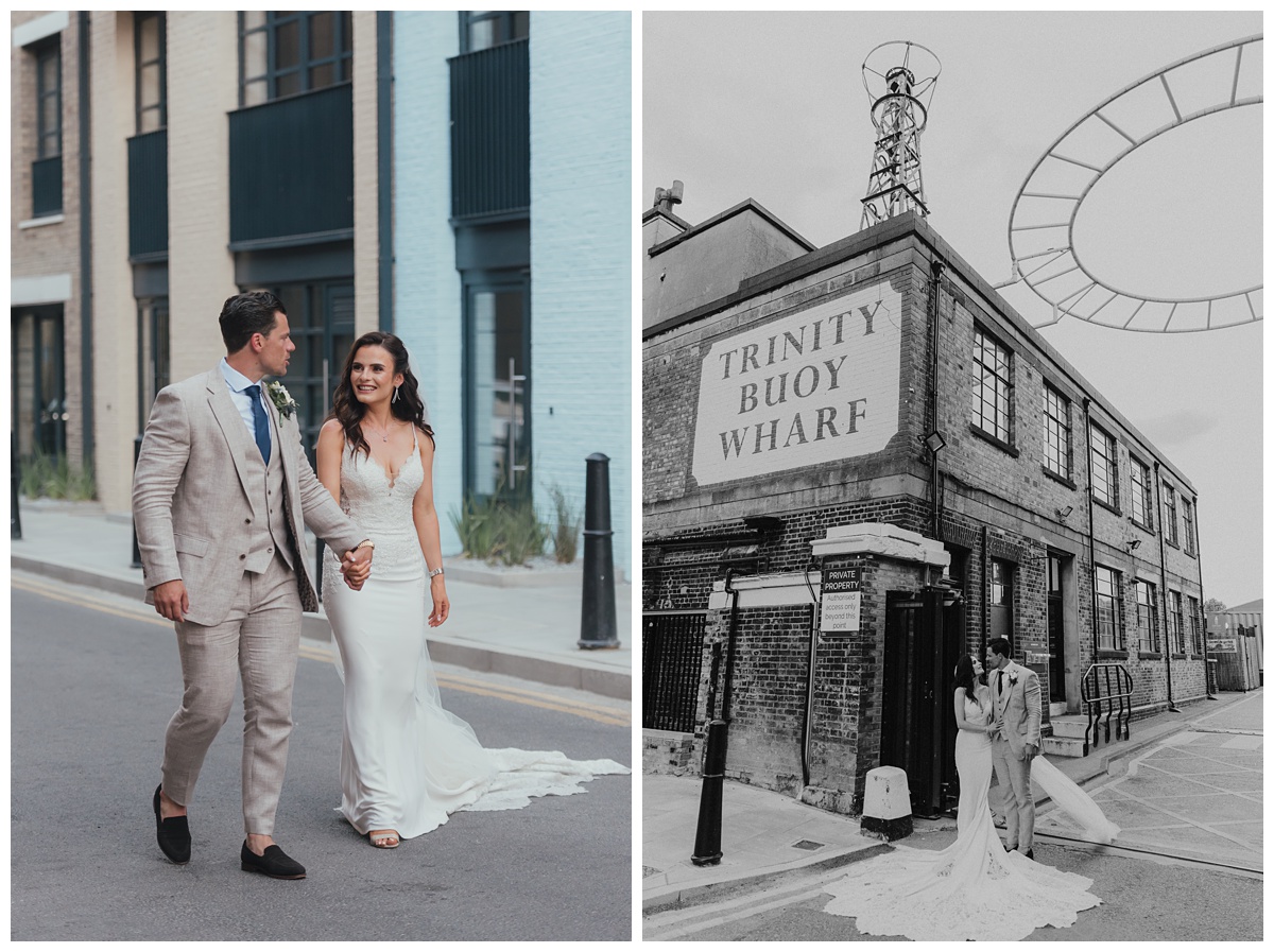 Trinity Buoy wharf wedding photography