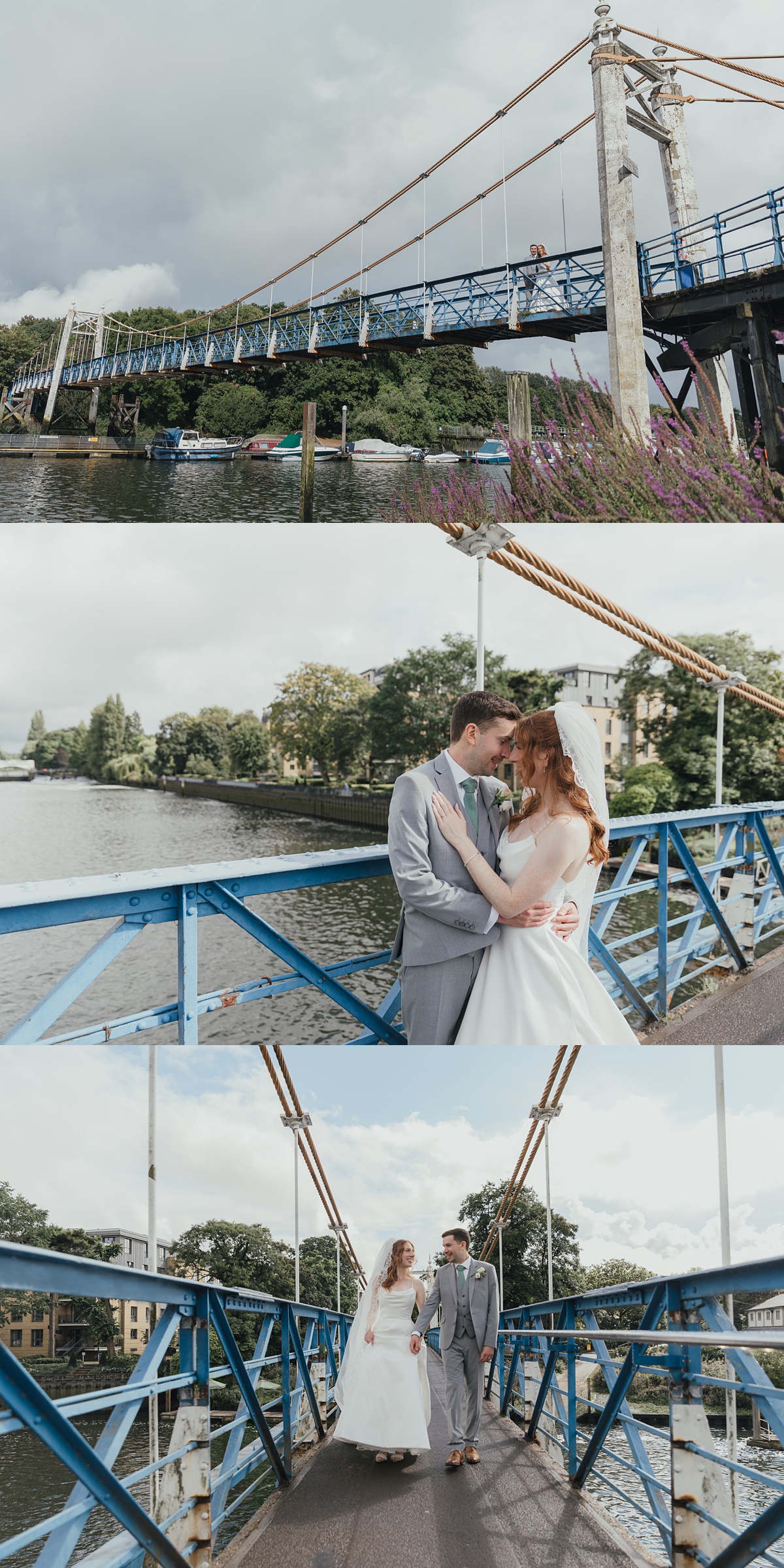 Landmark arts centre wedding surrey couple photos thames