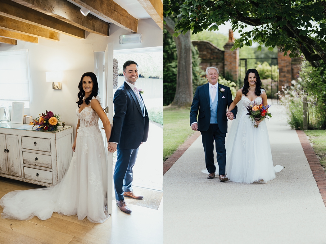 Tropical inspired summer wedding at Gaynes Park