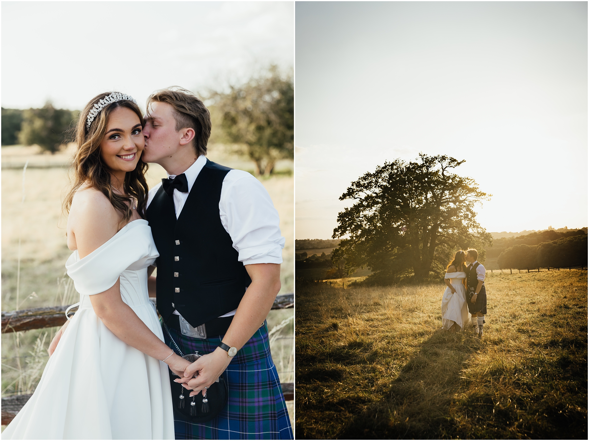 Scottish Inspired Gaynes Park wedding