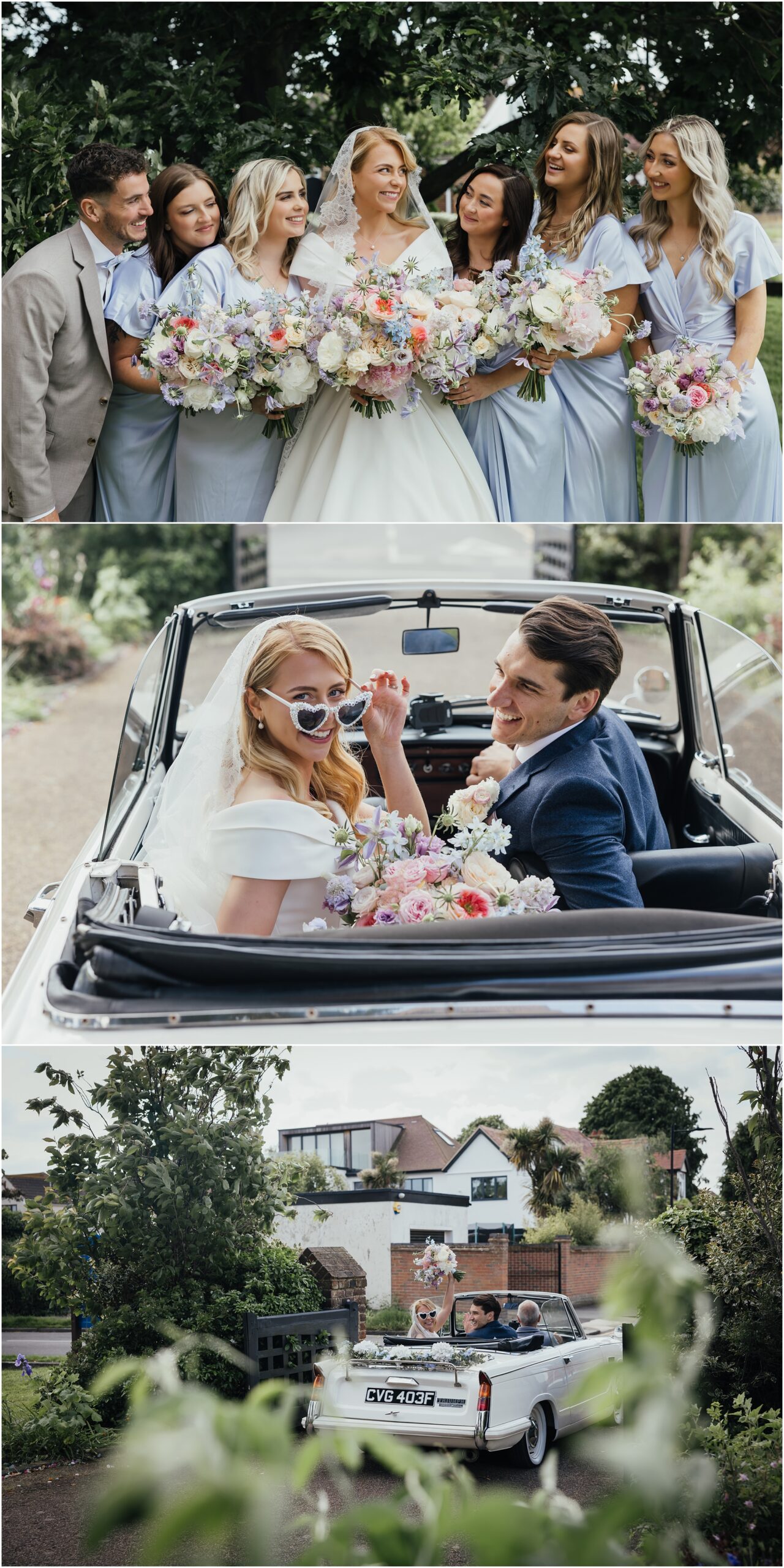 June Roslin Beach wedding
