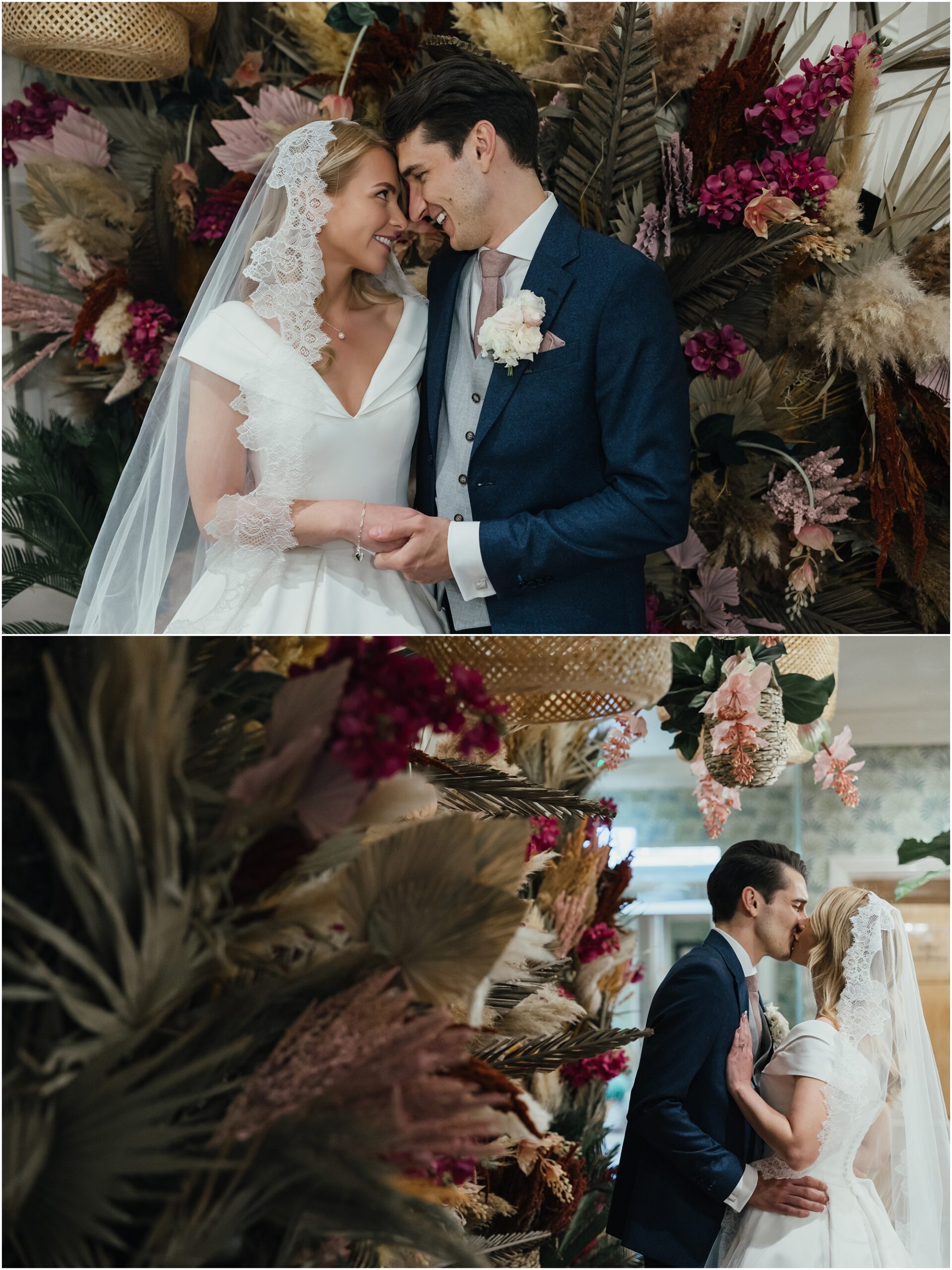 June Roslin Beach wedding
