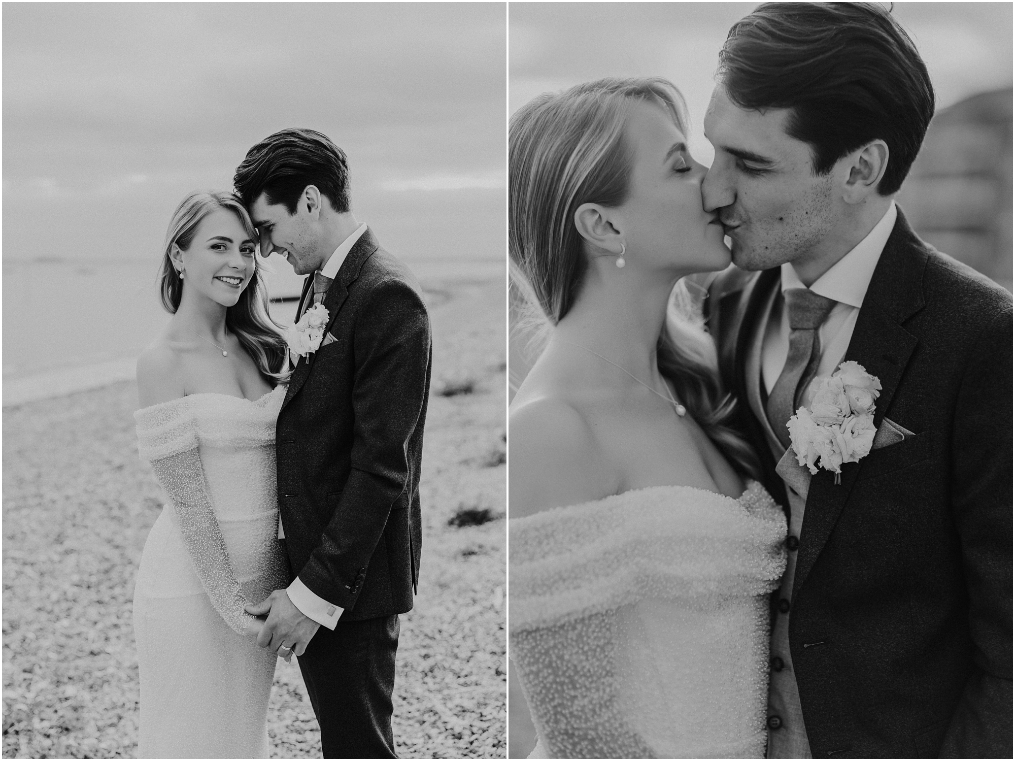 Summer Roslin Beach wedding